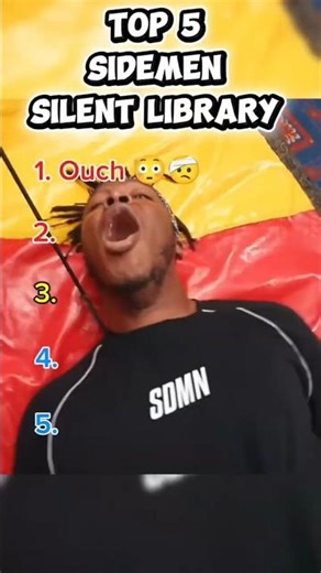 TOP 5 SIDEMEN SILENT LIBRARY 😂📚#shorts #sidemen