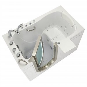 Reviews for Ella Elite 52 in. Acrylic Walk-In Whirlpool and Air Bath Bathtub in White, Left Door, Fast Fill Faucet, 2 in. Dual Drain | Pg 1 - The Home Depot