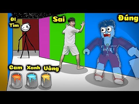 THẮNG TÊ TÊ THỬ THÁCH CHƠI TRỐN TÌM THEO MÀU SẮC TRỐN SAI MÀU SẼ BỊ QUÁI VẬT BẮT