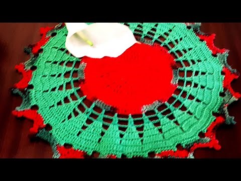 Crochet Christmas Tree Doily