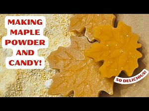 MAKING MAPLE CANDY AND SUGAR WITH KITCHENAID STAND MIXER