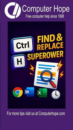 ✅Ctrl+H: The Shortcut You’re Not Using Enough!