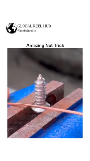 GLOBAL REEL HUB on Instagram: "globalreel.ai The video showcases a DIY repair for stripped screw holes in plastic, where copper wire is coiled around a screw, heated with a lighter, and inserted to form a reinforced thread that accepts a new fastener securely. This hack replicates professional helicoil inserts but uses household items, gaining traction with over 347,000 views and replies noting its spiral-forming efficiency for quick fixes in materials like containers or enclosures. Copper's hig