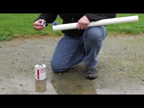 Making Irrigation Pipe Repairs - PVC Solvents for Wet Conditions