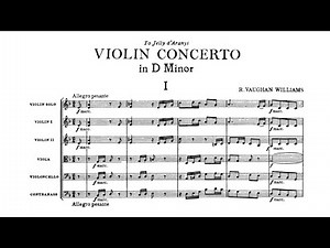 Ralph Vaughan Williams - Concerto for Violin and Strings "Concerto Accademico" [with score]