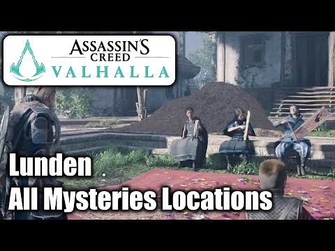 Assassin's Creed Valhalla - Lunden All Mysteries Locations & A Rivalry for the Ages Quest