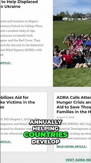 ADRA: Global Aid in 118 Countries #shorts