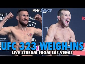 UFC 323: Official weigh-in live stream
