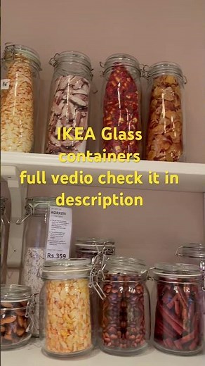 IKEA Glass containers/ Ikea storage containers/ikea kitchen containers/walkinthrough