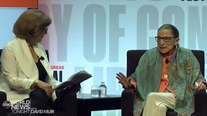 16K views · 921 reactions | 'I AM ALIVE': Supreme Court Justice Ruth Bader Ginsburg spoke at the National Book Festival Saturday after completing radiation therapy for pancreatic cancer, saying "I am on my way to being very well" and that she is ready to go back to work. https://abcn.ws/2LiRcDe | ABC World News Tonight with David Muir | Facebook