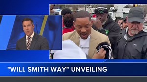 Will Smith attends street renaming ceremony in Philadelphia