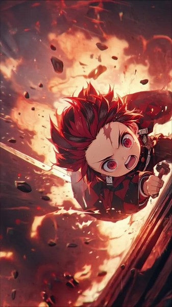Tanjiro Kamado Chibi Cute Fanart from Demon Slayer