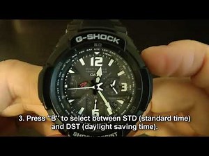 Casio G-Shock Aviation (GW-3000BB-1ACR, 5121) - How To Configure Home City Settings?
