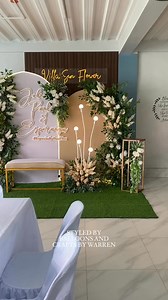 88K views · 563 reactions | Minimalist Wedding Reception Set Up ✨ Venue at Villa Sun Flower Private pool #wedding #weddinginspo #minimalistwedding | Balloons and Crafts by Warren | Facebook