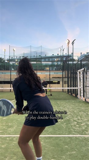 Double-Handed Backhand Technique in Padel