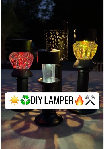 DIY Solcellelamper af Genbrugsmaterialer
