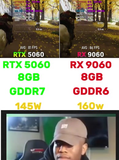 TEST GAME GHOST OF TSUSHIMA 🔥👍 RX 9060 8GB GDDR6 VS RTX 5060 8GB GDDR7 🚀🔥 #Gaming#Gamer#GamePlay#GamingCommunity#GamingLife