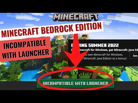 Fix minecraft incompatible with launcher error- Minecraft bedrock edition