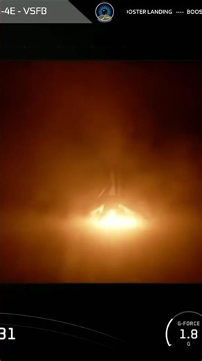 First Stage Landing - Landing Site 4 - Vandenberg Space Force Base, CA - June 19, 2026