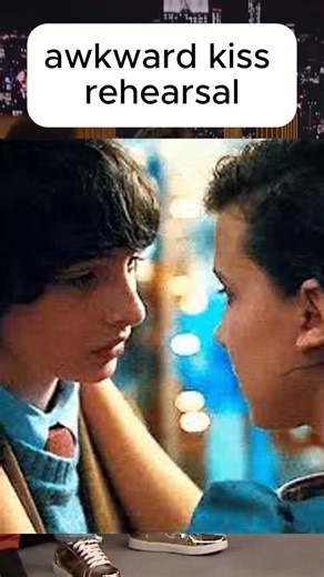 “Mike & Eleven’s Awkward Kiss Rehearsal 😳 | Stranger Things” #shorts