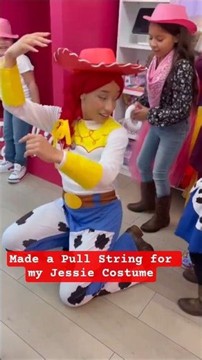 diy pull string for my Jessie costume #toystory #toystory5 #toystory3 #Pixar #disney