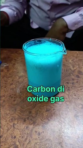 Copper sulphate reaction with bakingsoda Double displacement reaction #shorts #experiment #education
