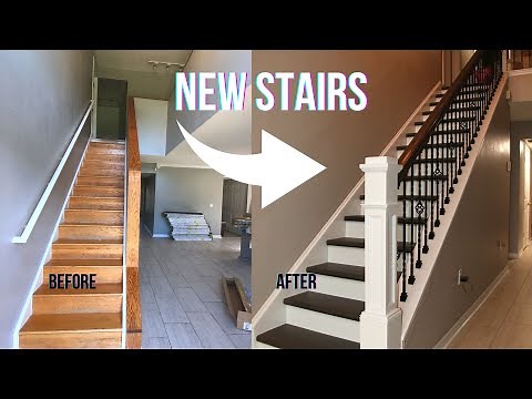 Staircase remodel - before and after!