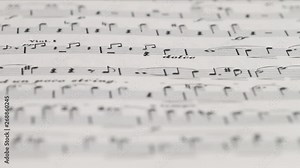 music paper macro shot / symphony / classical music