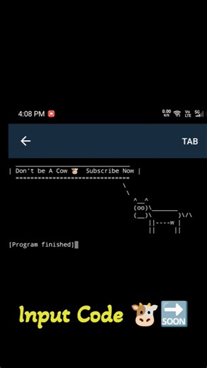 This Python Code Made a Cow 🐮
