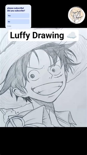 Easy Luffy Drawing Tutorial 🔥 | One Piece #shorts