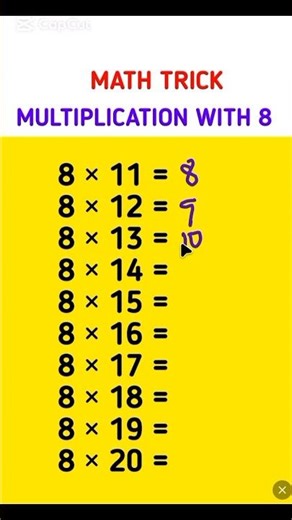 Math Tricks | Easiest Multiplication Trick School Will Not Teach You #shorts