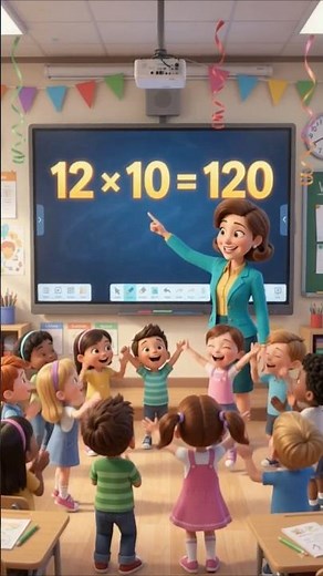 12 Times Table Song 🎵 | Learn Multiplication Easily! ✏️📚 #Shorts