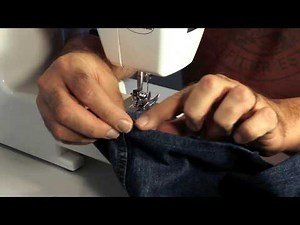 How to Hem Jeans Tips on using an Entry Level Home Sewing Machine