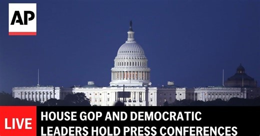 LIVE: House GOP and Democratic leaders hold press conferences