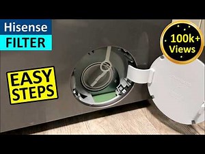 How to remove and clean filter on Hisense Washing Machine