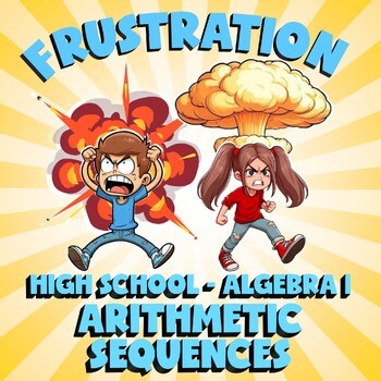 Arithmetic Sequences FRUSTRATION Math Game - No Prep Algebra 1 Review Activity