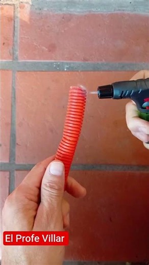 orange corrugated conduit #basicelectricity #electriccurrent #engineering