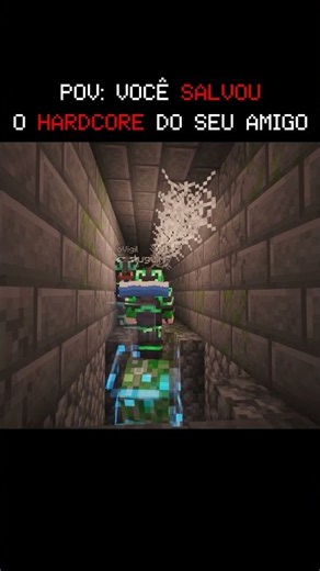 POV: YOU SAVED YOUR FRIEND'S HARDCORE WORLD #vigil #minecraft #tuguim