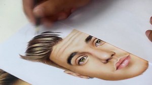 1.6M views · 22K reactions | Speed Drawing "Justin Bieber" Coloque em HD para melhor visualização Mais vídeos no meu canal: https://www.youtube.com/cleisonmagalhaes | Cleison Magalhães arts | Facebook
