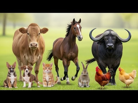 Cute Animal Sounds: Goat, Sheep, Pig, Chick, Dog, Cow, Elephant, Buffalo, Tiger– Animal Sounds