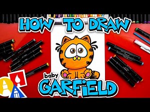 How To Draw Baby Garfield - Videos For Kids