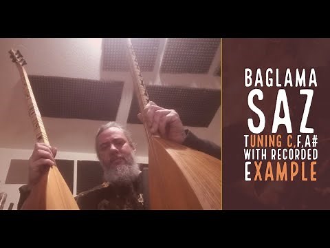 Baglama Saz Tuning tutorial C,F,A# (in English!!)