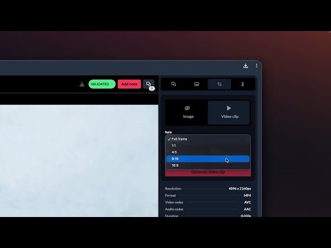 Crop, clip, share — all inside HERAW