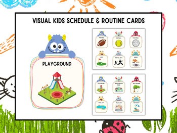 Visual Schedule and Routine Cards - Printable Daily Planner