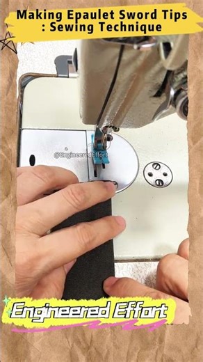 Making Epaulet Sword Tips Sewing Technique #EngineeredEffort