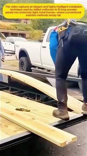 Precision Fitting Through Elastic Deformation | Smart Installation in Confined Spaces #construction