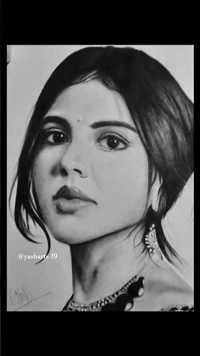 Kalyani priyadarshan drawing | PART-2 | #art #drawing #sketch #kalyanipriyadarshan #shorts