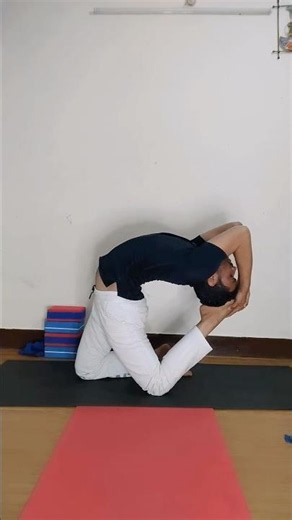 Camel Pose and Pigeon Pose variations #yogapractice #praveenyogaacademy #yoga