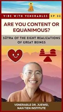 Are You Content or #Equanimous? #buddhism #buddhistwisdom