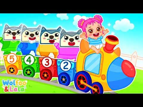 Toy Train for the Whole Family! 🚂 Learn Numbers for Kids | Train Song 🎶 Wolfoo & Lala Kids Songs